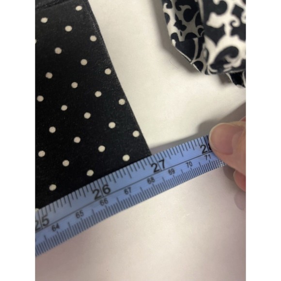 Banana Republic Women Mid-Rise Slim Ankle Pants 2 Black w/Polka Dots Preppy Cute - Picture 9 of 10